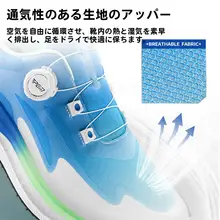 pgm 夏用通気性ゴルフシューズ【スポーティー・ボタン式シューレース・男性用】