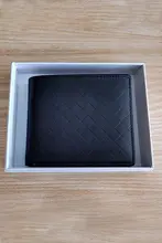 Carlen Kslmen メンズ本革財布【編み込みデザイン・ショートタイプ・カードスロット付き】