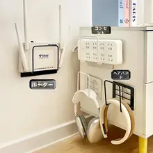 壁掛けWi-Fiルーターラック【穴あけ不要・テレビボックス用収納】