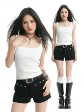 美しい背中を魅せる吊り Strap タンクトップ【肌見せデザイン・春夏用・ニット】