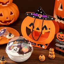 ハロウィンケーキボックス【ジャック・オー・ランタンデザイン・手提げ小物入れ】