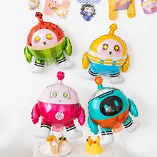 誕生日パーティー用キャラクター気球装飾【子供向け・ゲーム雰囲気・背景用】