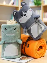 極上の柔らかさの珊瑚絨毛布【収納可能・オフィスや学生用・ひざ掛け・冬用】