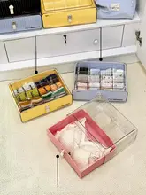 引き出し式収納ボックス【重ねることができる・靴下用・防塵設計】