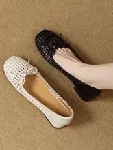 メッシュパンプス レディース 本革 蝶結び フレンチ風 ローヒール 太ヒール 通気性 夏
