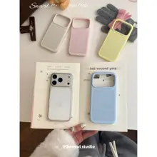 スマホケース MagSafe対応 撮影ボタン一体型 リキッドシリコン 無地 インスタ映え 上品 シンプル iPhone 18 Pro Max iPhone 17 Pro 対応