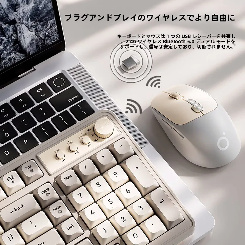 静音メカニカルタッチワイヤレスキーボードとマウスセット：在宅ワーク環境を低コストで整備する最適解