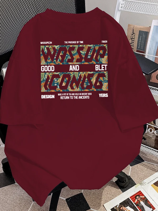 オーバーサイズ半袖Tシャツ：WASSUP ICONの学生向け夏用カジュアルデザインを徹底解説