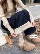 高腰デニムワイドレッグパンツ【アメリカンスタイル・極上の柔らかさ・フィット】