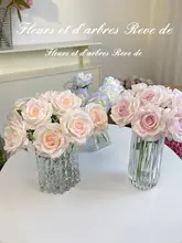 上品なバラの造花・リビングやダイニング用インテリア装飾【アーティフィシャルフラワー】