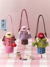 カジュアルなポーチ【かわいいヒョウ柄・フラップ付き・ショルダーバッグ】