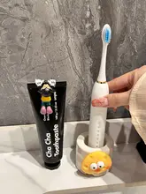 クリーム風デザインの電動歯ブラシ＆歯磨き粉収納ラック【洗面台用・スタンドタイプ】