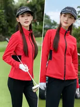 pgm 秋季ゴルフ女性用フリースジャケット【アウトドアスポーツ対応・暖かい・洗練されたデザイン】（セットアップ対応）