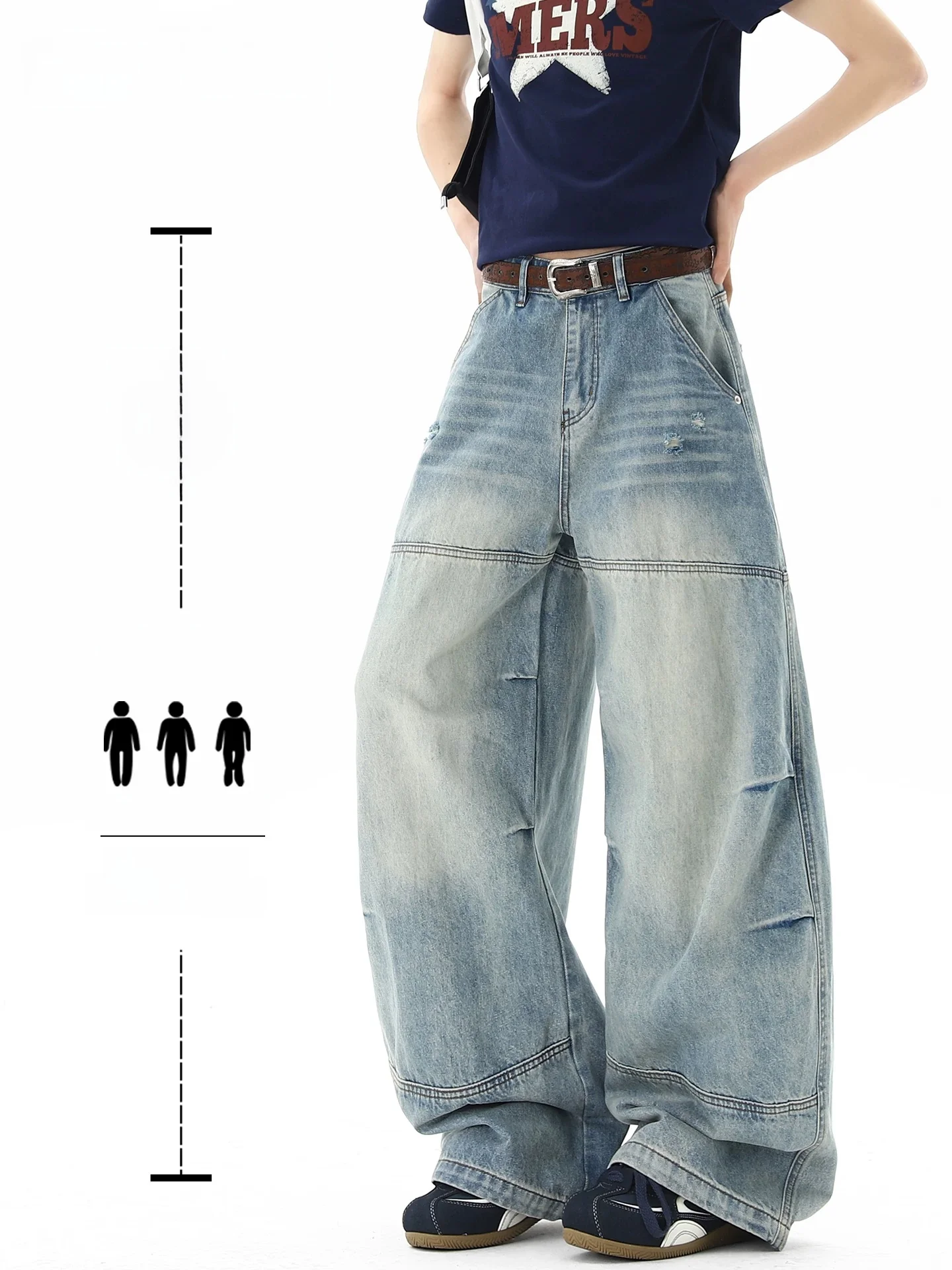 デザイン切替えのしわ加工デニムパンツ：夏用フィットスタイルの実用性とメンテナンスガイド