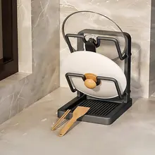キッチン用 鍋蓋ラック【多機能・カウンター用・調理器具おき】