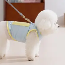 夏用薄手小型犬用防寒ベスト【涼感素材・テディ・コーギー向け】