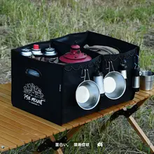 アウトドア用折りたたみ収納ボックス【大容量・キャンバス製・旅行用】