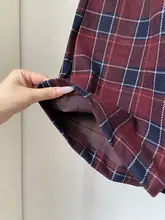 ハイウエストのチェック柄ワイドパンツ【カジュアル・秋用・ツイード風】