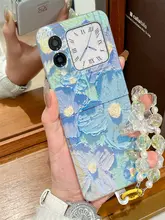 華為ノバフリップ用スマートフォンケース【折りたたみ式・油絵デザイン・フルカバー・衝撃吸収】