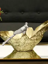 アートデザインのアルミ製鳥型収納プレート【軽やかでおしゃれな果物用】【インテリア飾りにも最適】