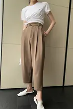 女子用高腰ハレンパンツ【春夏用・フィット・ワイドパンツ】