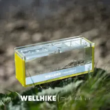 透明ケース付き 釣り用観察器【微生物用・スラングストラップ付き・メモリ付き】