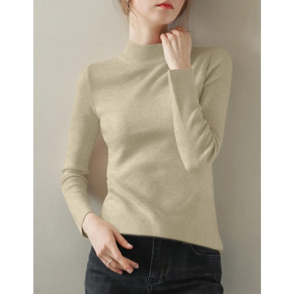 大人可愛い服 50代コーデ 完全ガイド｜ハイネックニットの選び方と実際のコーデ