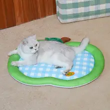 ZEZE ペット用 夏用ひんやりマット【猫・犬用・アイスシルク素材】