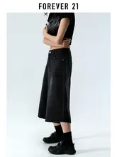 Forever 21 アメリカン ブラック グレー クロップド ジーンズ
