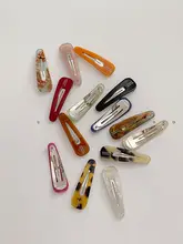 ヘアクリップ バネクリップ アセテート レディース フレンチ風 前髪クリップ ヘアアクセサリー サイドクリップ 韓流 甘め