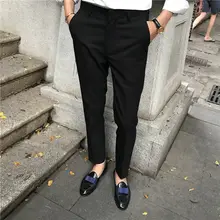 ビジネスカジュアル 白色スリムパンツ【イージーケア・シンプルデザイン・長ズボン】