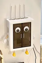 テレビボード用 コンセント隠しボックス【ルーター・セットトップボックス収納・装飾用】