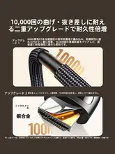 HDMIケーブル HDMI 2.1 8K 4K 240Hz 高リフレッシュレート対応 長距離伝送 PC テレビ モニター プロジェクター 「UGREEN」