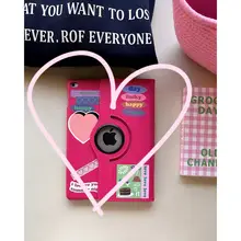 Berry Pink iPad回転スタンド皮ケース【9.7インチ・Air1・10.2インチ・Pro用】