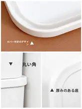 ホワイト収納ボックス【家庭用・厚型プラスチック・防塵・蓋付き・大容量】