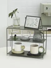 グリーン中世コーヒーコーナー カップ 棚
