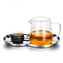 北欧スタイル ステンレス製8字トレイ【高級感・家庭用・デザートプレート】