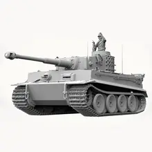 虎式戦車初期型模型【組み立て式・兵士付き】