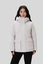 防水透湿のウィメンズ白鹅绒ジャケット【冬用・風防・耐磨仕様】