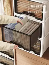 高耐久透明引き出し衣類収納ボックス【整理整頓・クローゼット用・収納ケース】
