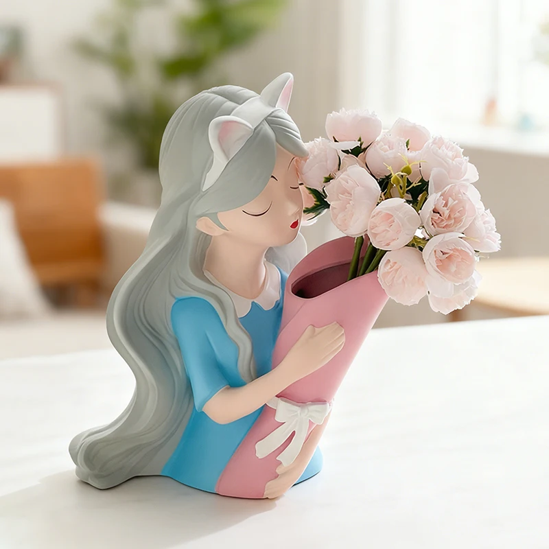 おしゃれな花をどう選ぶ？北欧風の少女置物が、日常の心を癒す理由