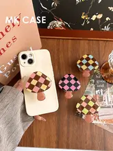 マグネット式 カラフルなキノコ型スマホスタンド【デスク用・伸縮回転・マグセーフ対応】