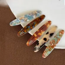 高級感のあるアセテート製ヘアクリップ【後頭部用・ポニーテール・バナナクリップ・ヘッドアクセサリー】