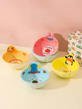 川島屋 アニマルパーク子供用陶器ボウル【家庭用・ヨーグルト用】