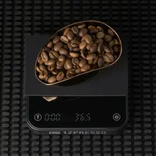 イタリアンハンドドリップ用コーヒーデジタルスケール【高精度・コンパクト設計・タイマー機能付き】