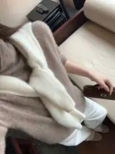 極上の柔らかさ！高級ウールタッチタートルネックニットトップス【長袖・ラウンドネック】