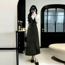 大きいサイズ女性用 夏のオフィススタイル 上下セット【ハーフスリーブ・フレアスカート】（セットアップ対応）