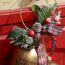 北欧風 レトロクリスマスベル 壁掛け装飾【立体デザイン・インテリア用】