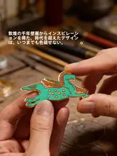 大容量のサイドオープン旅行用スーツケース【敦煌風デザイン・カラフル】
