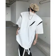 デザイン感あふれるパッド入りTシャツ【メンズ・デコンストラクション・ショートスリーブ】